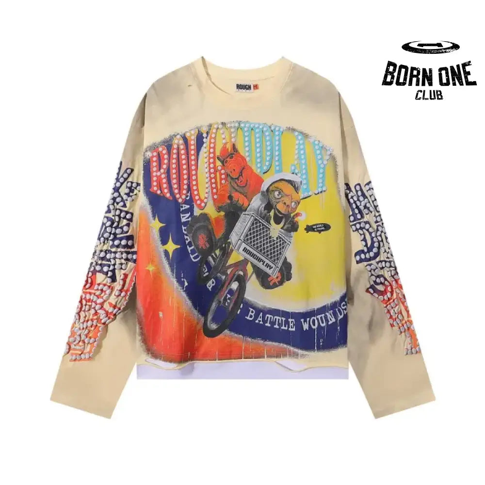 Rough Play Camiseta Manga Longa