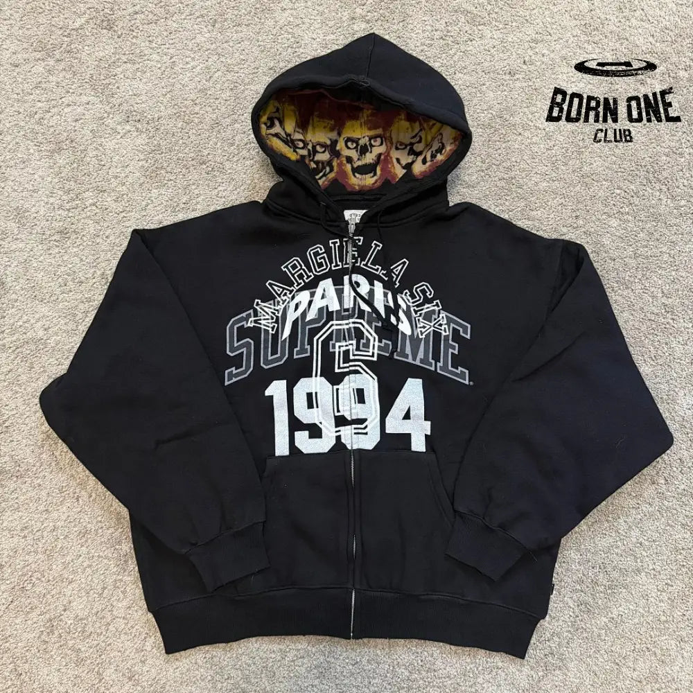 Supreme X Maison Margiela Moletom Zíper Black