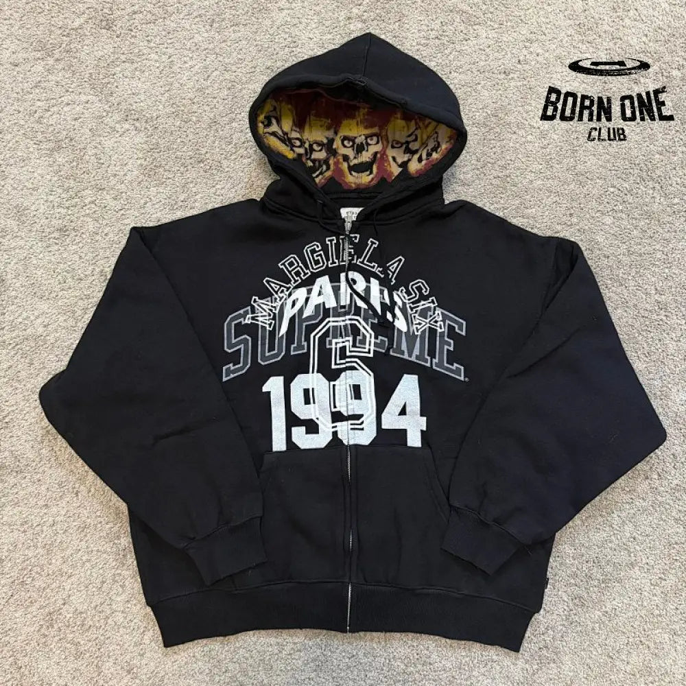 Supreme X Maison Margiela Moletom Zíper Black