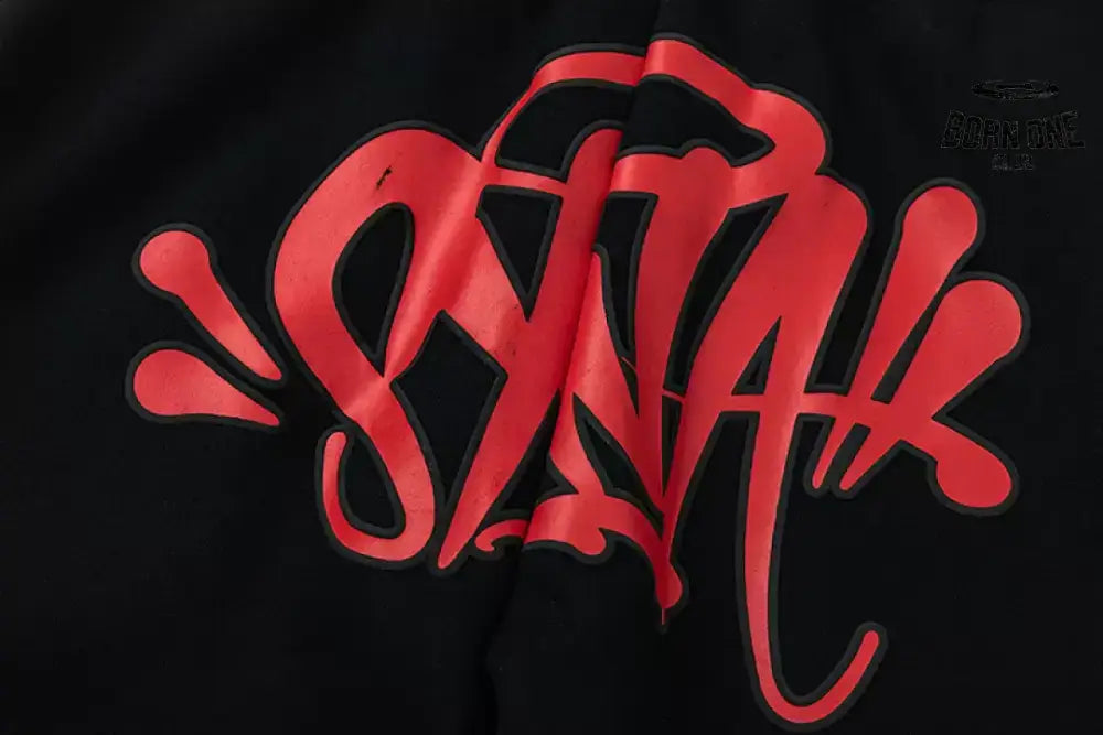 Conjunto Synaworld Logo Black Red