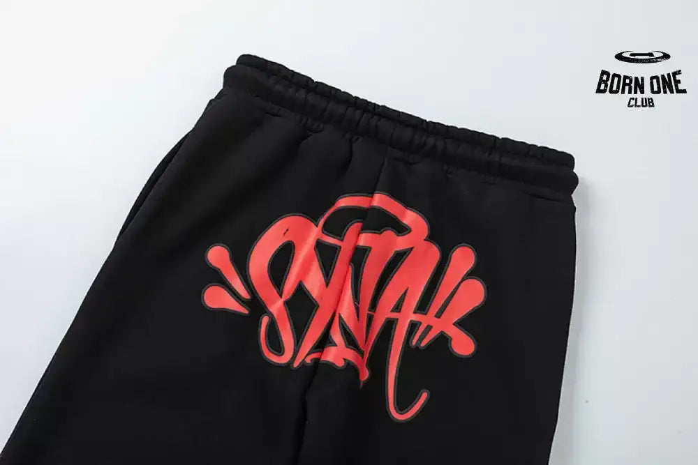 Conjunto Synaworld Logo Black Red
