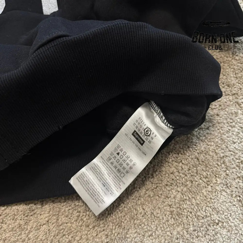 Supreme X Maison Margiela Moletom Zíper Black
