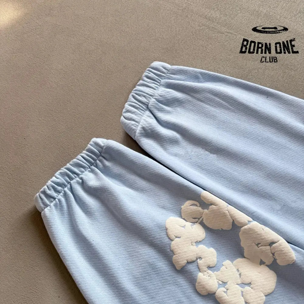 Denim Tears Calça de Moletom Baby Blue