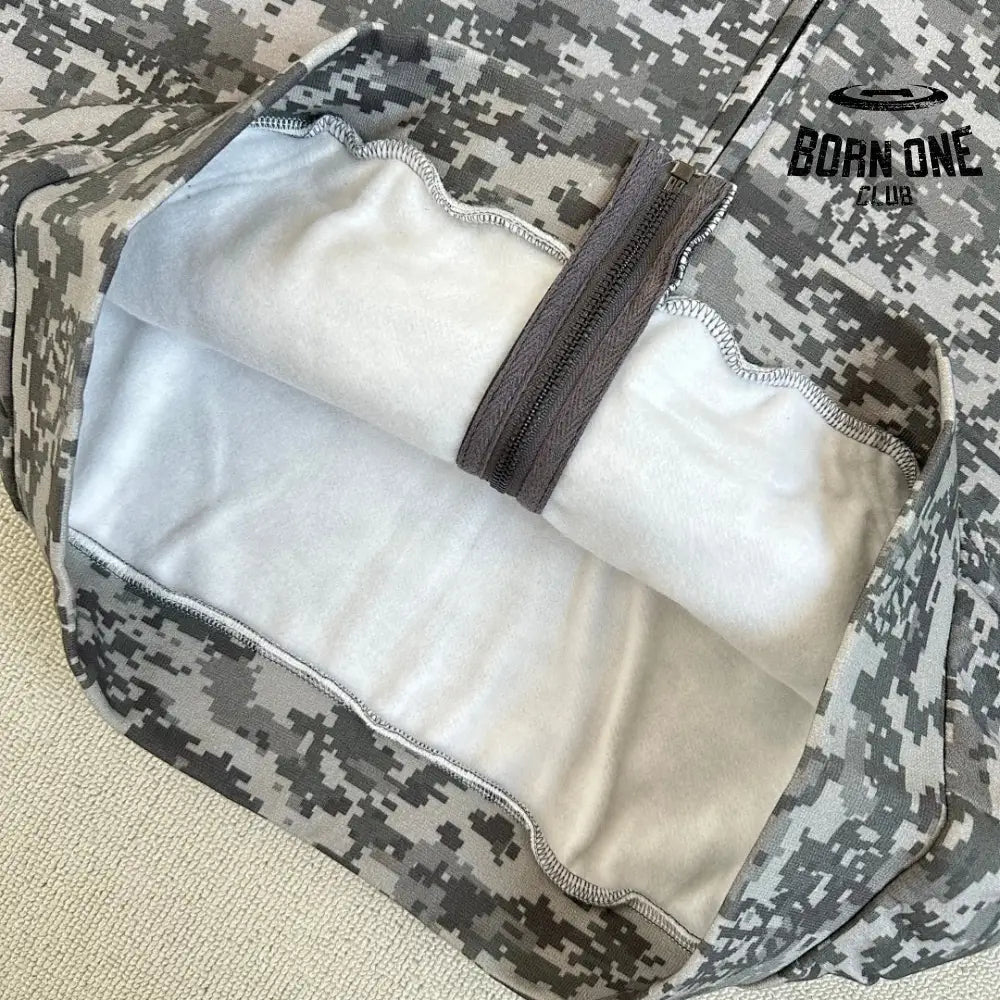 Mertra Moletom Zíper Camo Grey