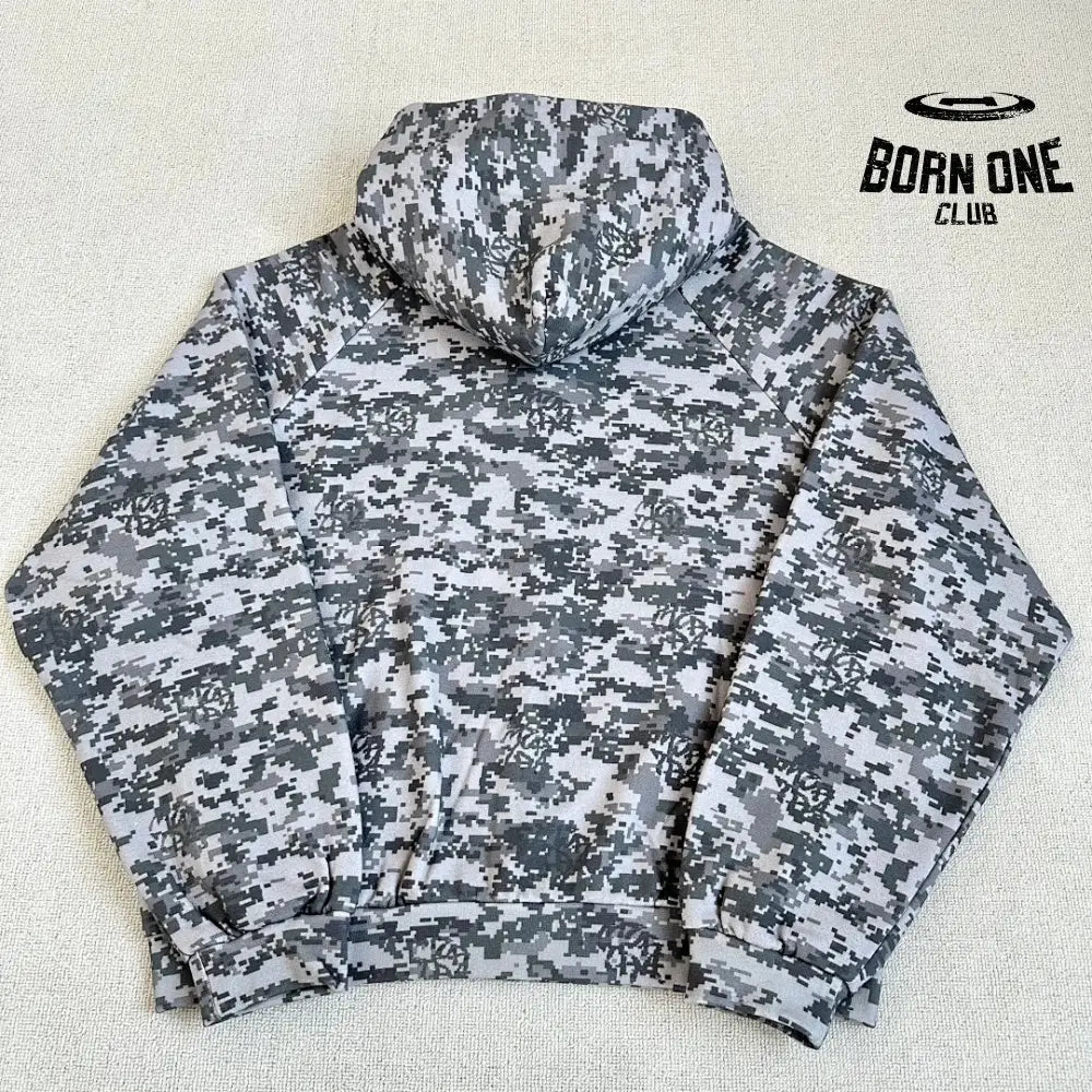 Mertra Moletom Zíper Camo Grey