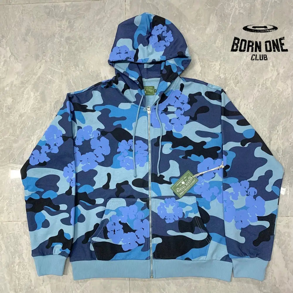 Denim Tears Zíper Moletom