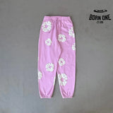 Denim Tears Calça de Moletom Baby Pink