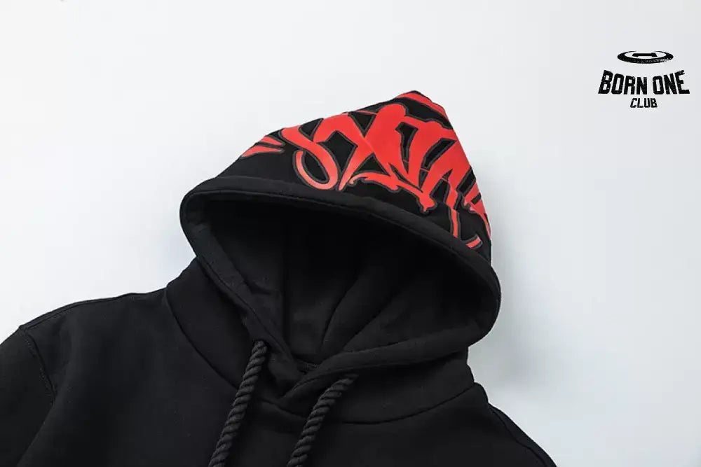 Conjunto Synaworld Logo Black Red