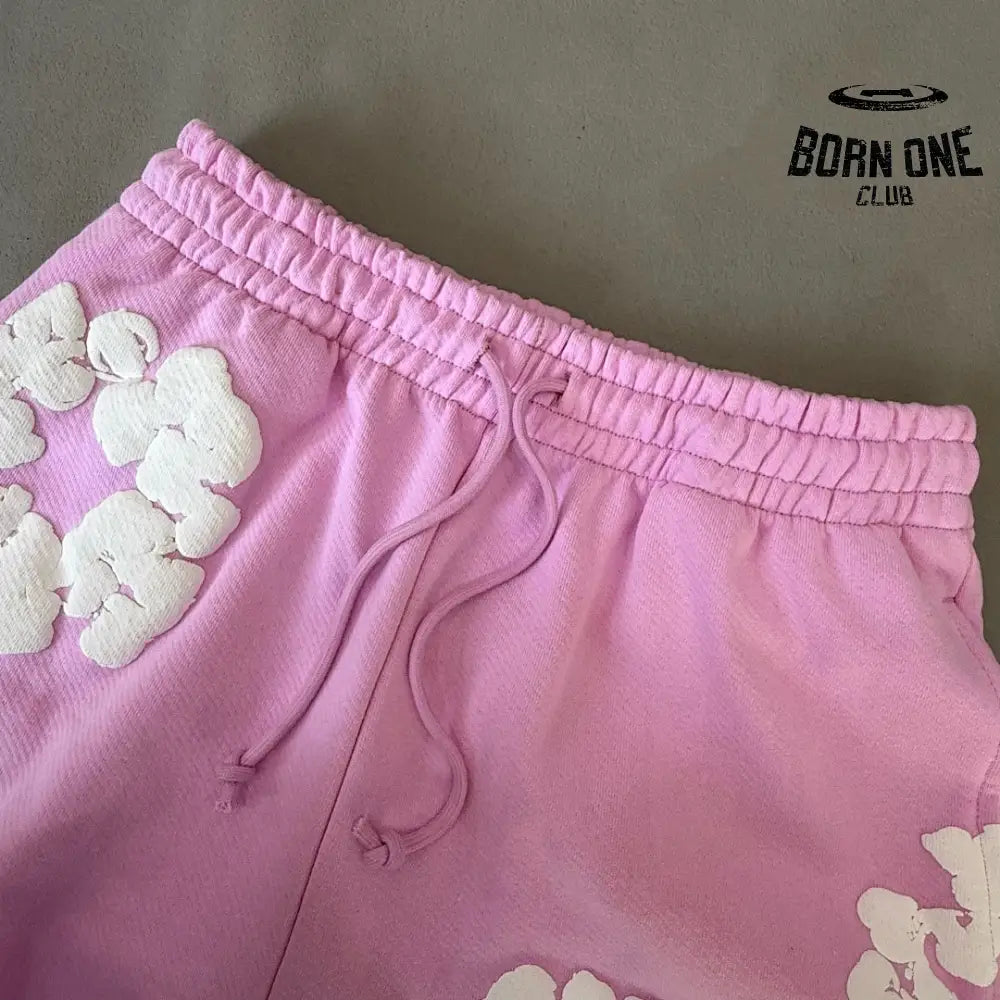 Denim Tears Calça de Moletom Baby Pink