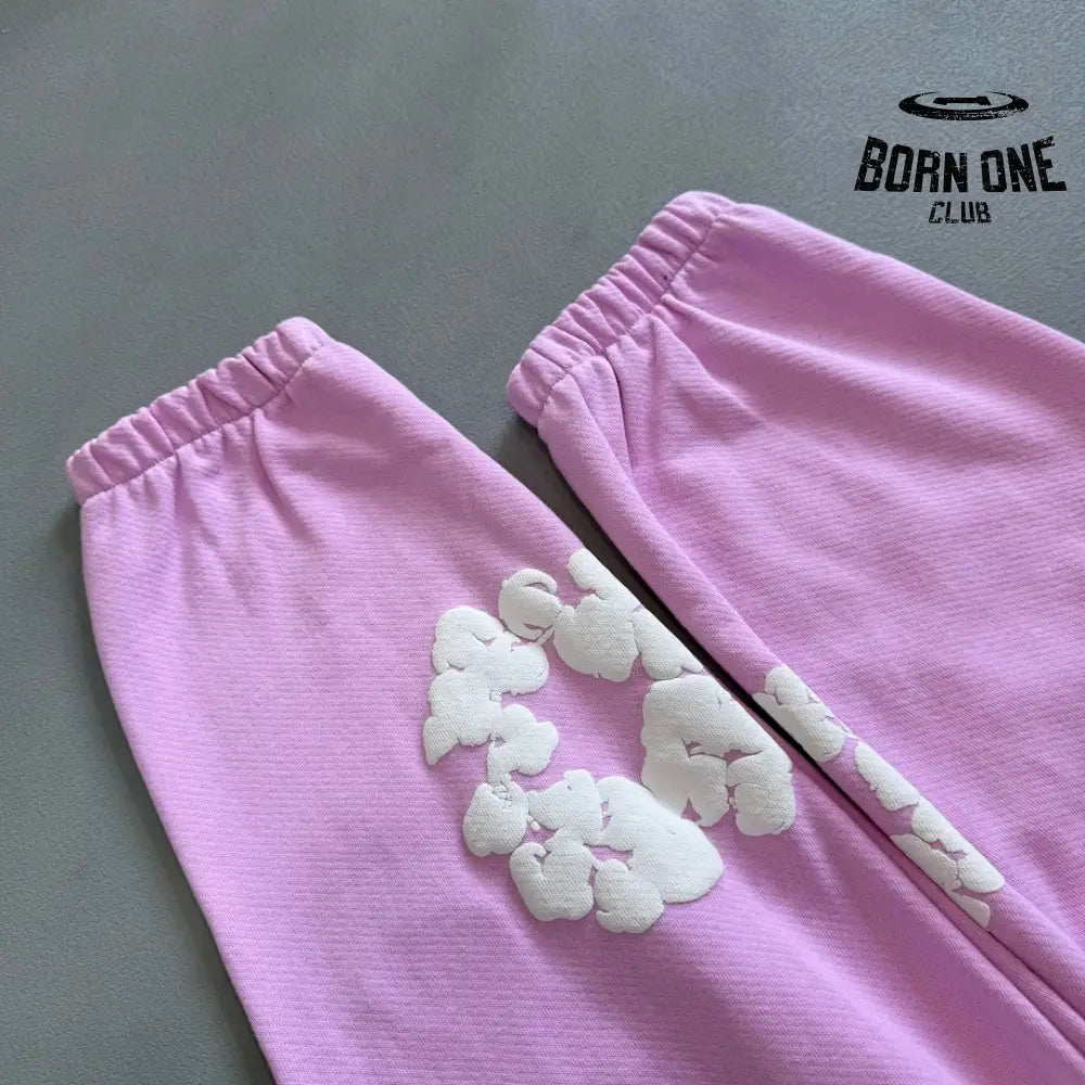 Denim Tears Calça de Moletom Baby Pink