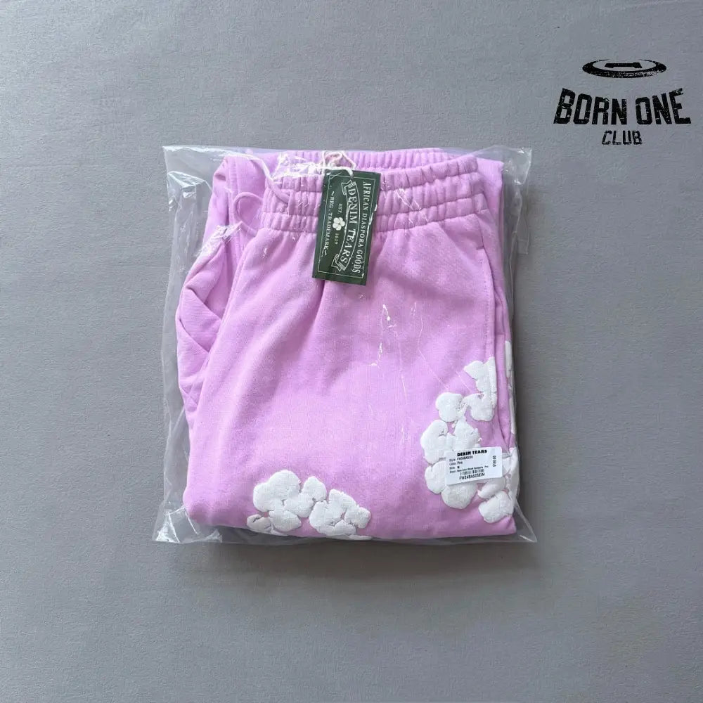 Denim Tears Calça de Moletom Baby Pink