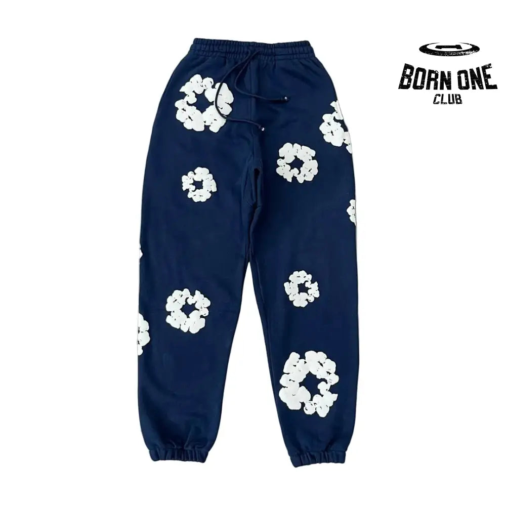 Denim Tears Calça de Moletom Navy Blue