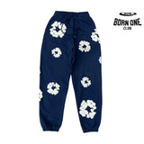 Denim Tears Calça de Moletom Navy Blue