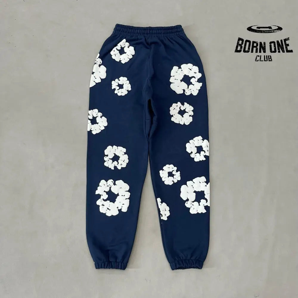 Denim Tears Calça de Moletom Navy Blue