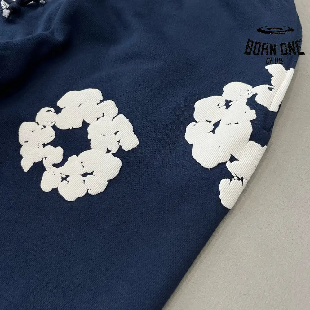 Denim Tears Calça de Moletom Navy Blue