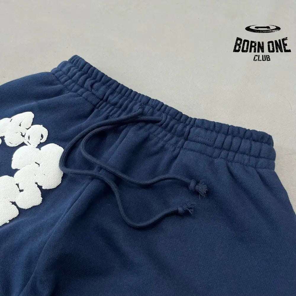 Denim Tears Calça de Moletom Navy Blue