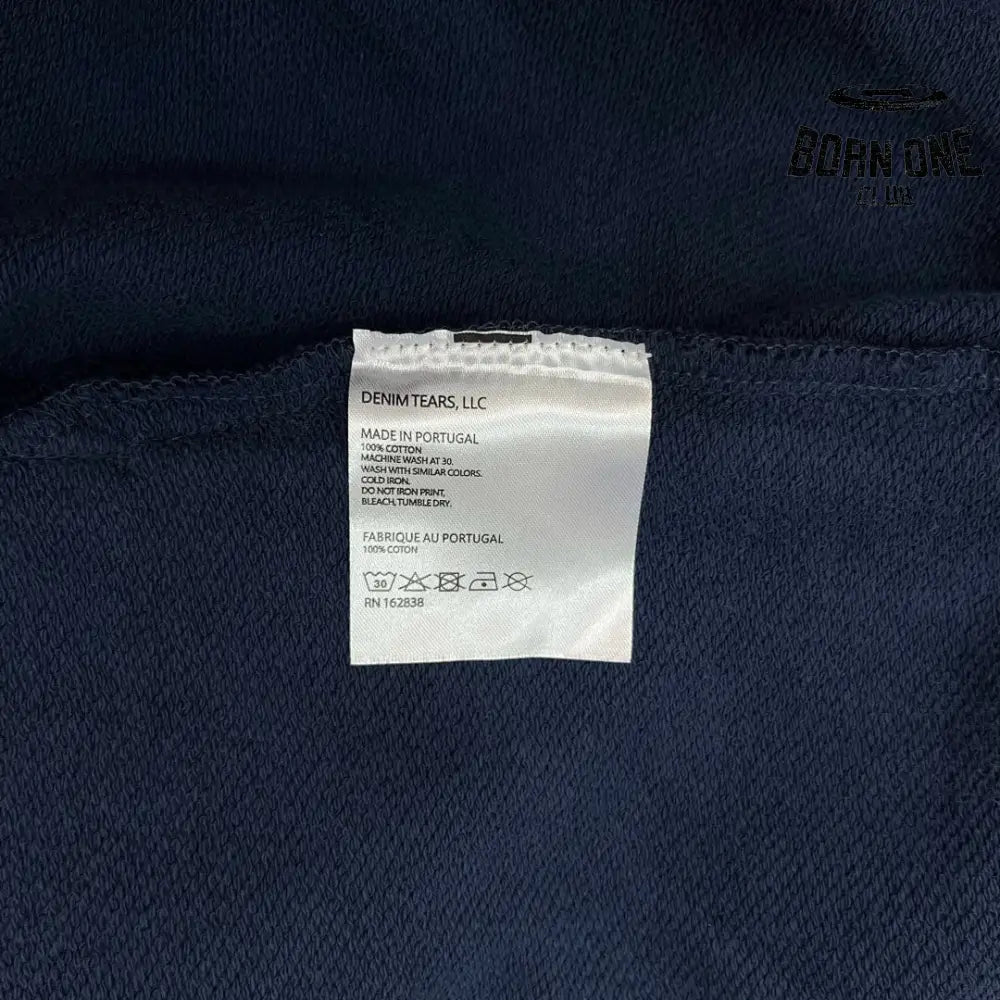 Denim Tears Calça de Moletom Navy Blue