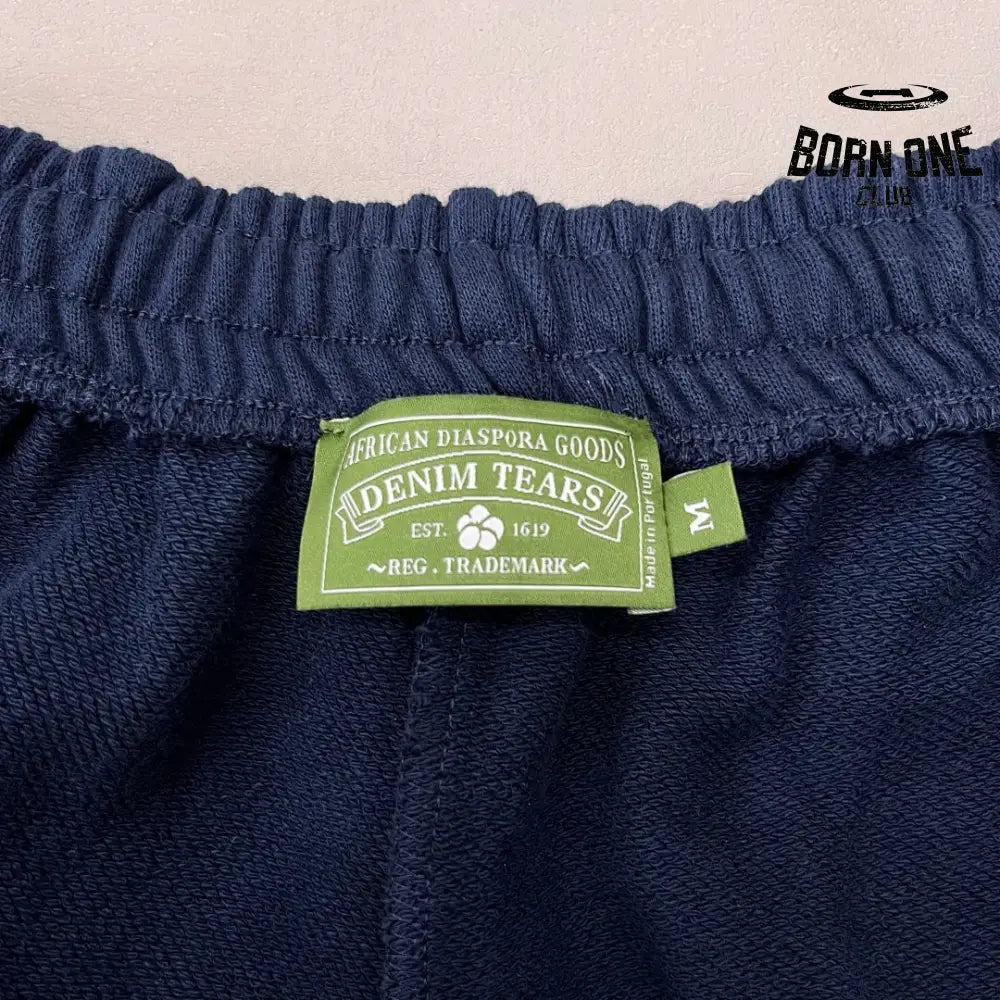 Denim Tears Calça de Moletom Navy Blue