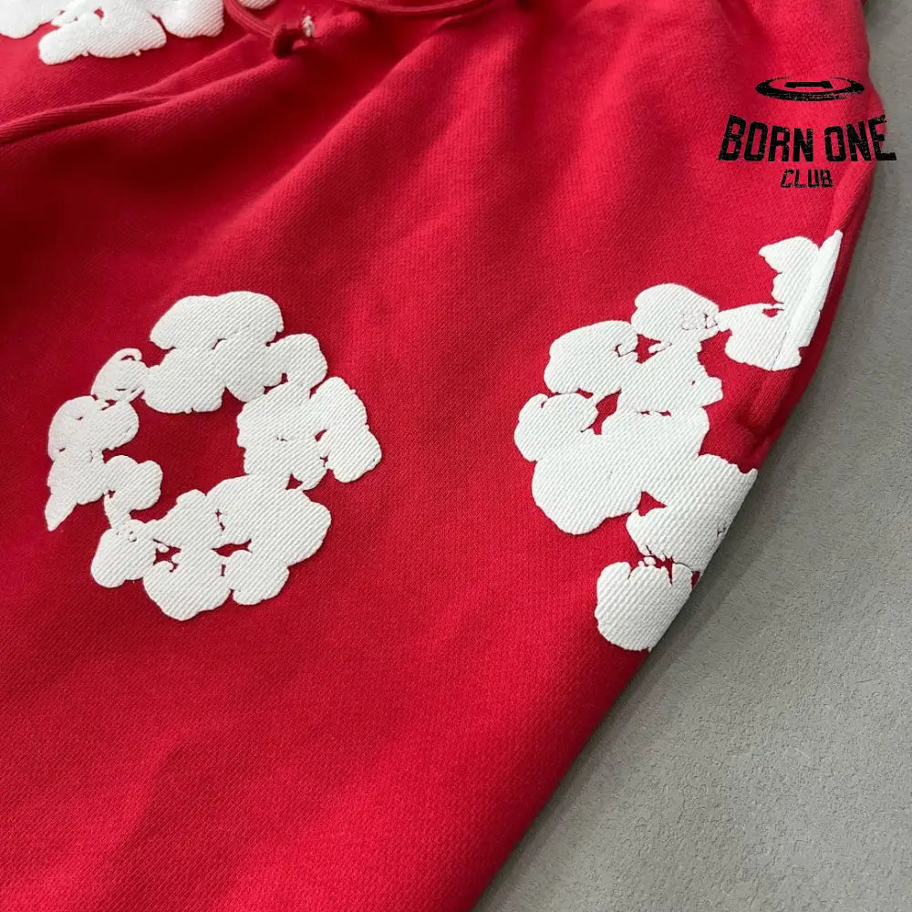 Denim Tears Calça de Moletom Red