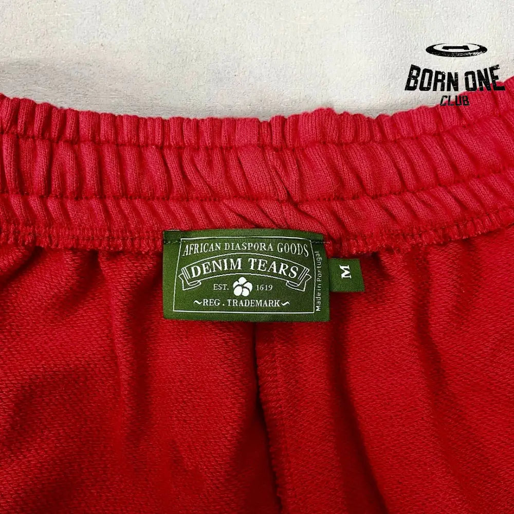 Denim Tears Calça de Moletom Red