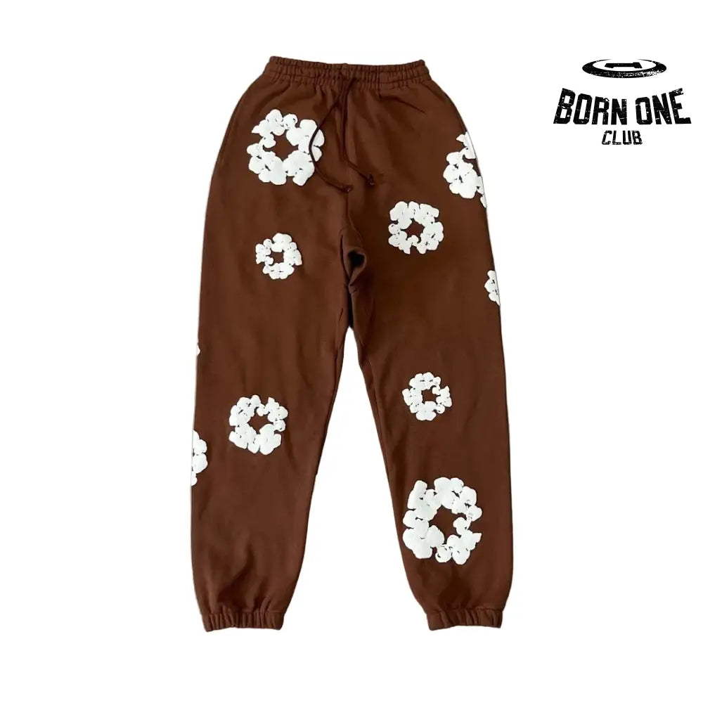 Denim Tears Calça de Moletom Brown