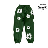 Denim Tears Calça de Moletom Green