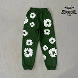 Denim Tears Calça de Moletom Green