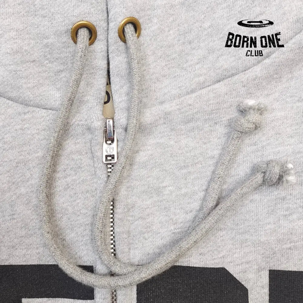 GALLERY DEPT. BOXING MERCH ZIP HOODIE Grey Moletom