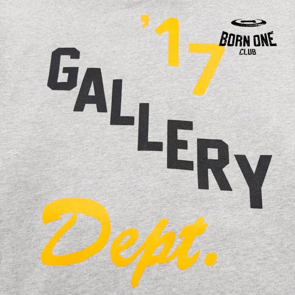 GALLERY DEPT. BOXING MERCH ZIP HOODIE Grey Moletom