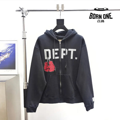 GALLERY DEPT. BOXING MERCH ZIP HOODIE Moletom