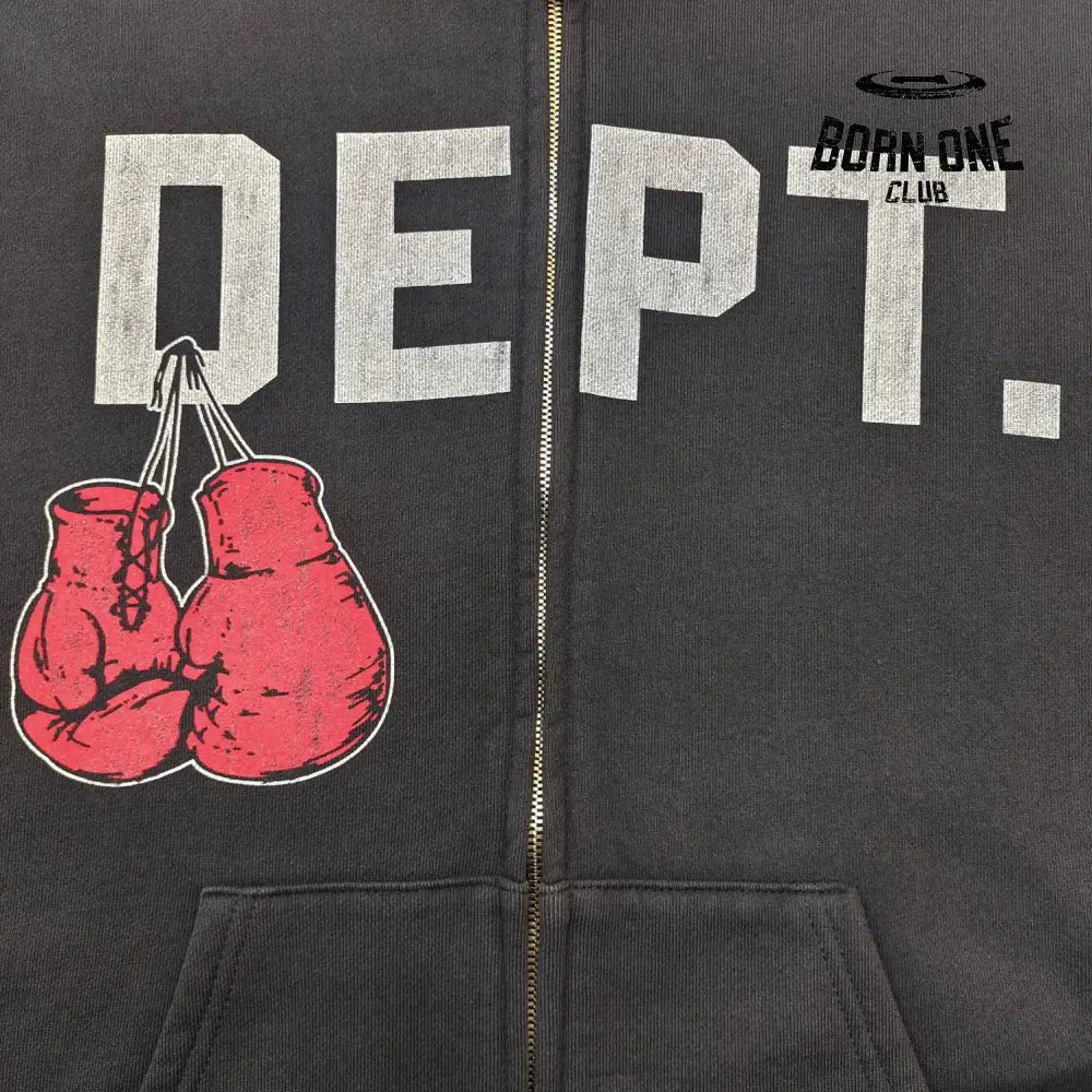 GALLERY DEPT. BOXING MERCH ZIP HOODIE Moletom