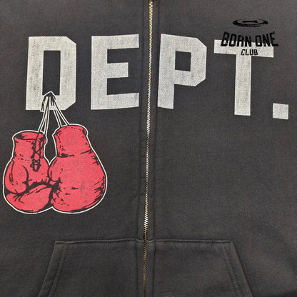 GALLERY DEPT. BOXING MERCH ZIP HOODIE Moletom