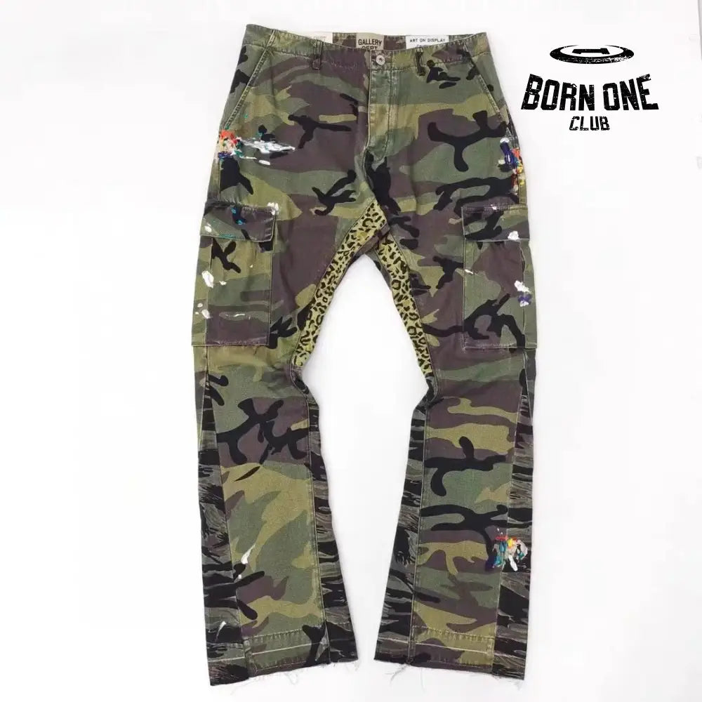 GALLERY DEPT CAMO FLARE PANTS Calça