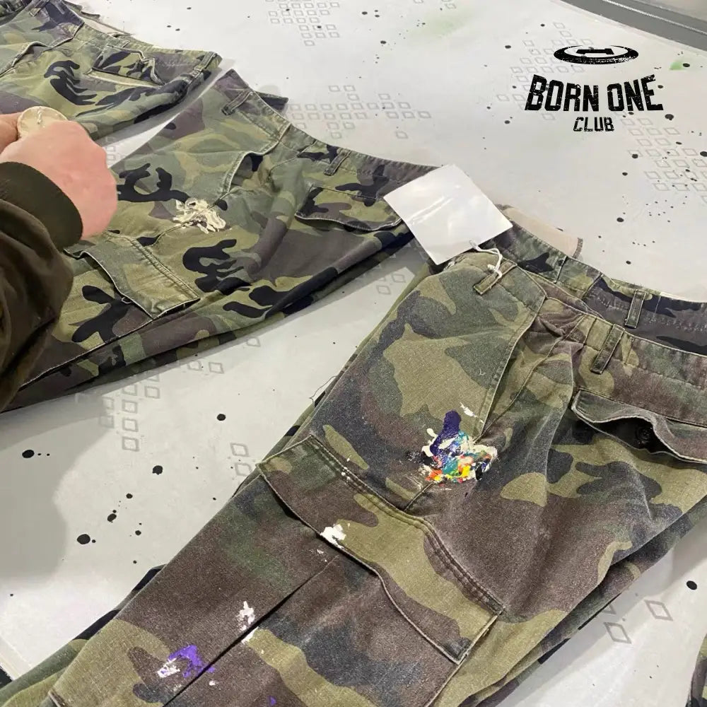 GALLERY DEPT CAMO FLARE PANTS Calça