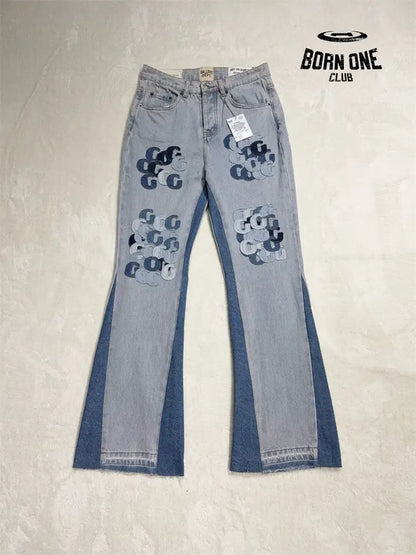 Gallery Dept Kenjima Distressed Wide-Leg Denim Pants Calça Jeans