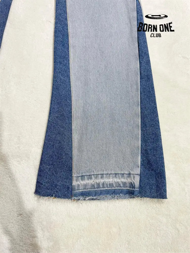 Gallery Dept Kenjima Distressed Wide-Leg Denim Pants Calça Jeans