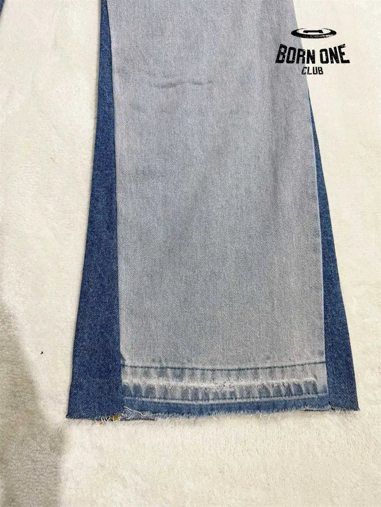 Gallery Dept Kenjima Distressed Wide-Leg Denim Pants Calça Jeans