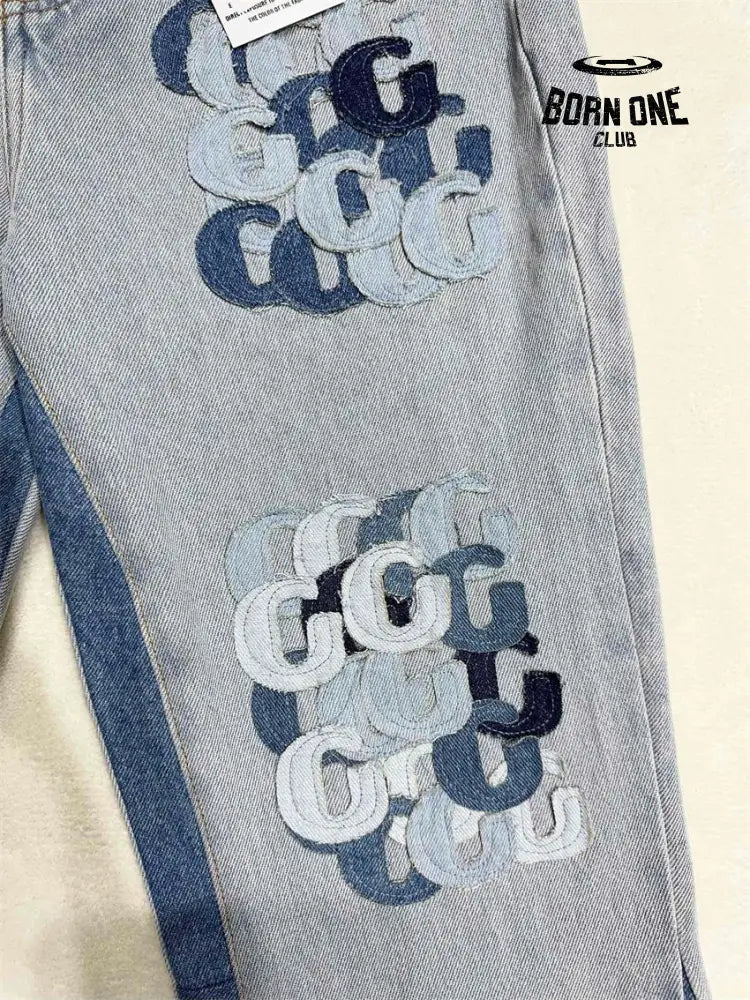 Gallery Dept Kenjima Distressed Wide-Leg Denim Pants Calça Jeans