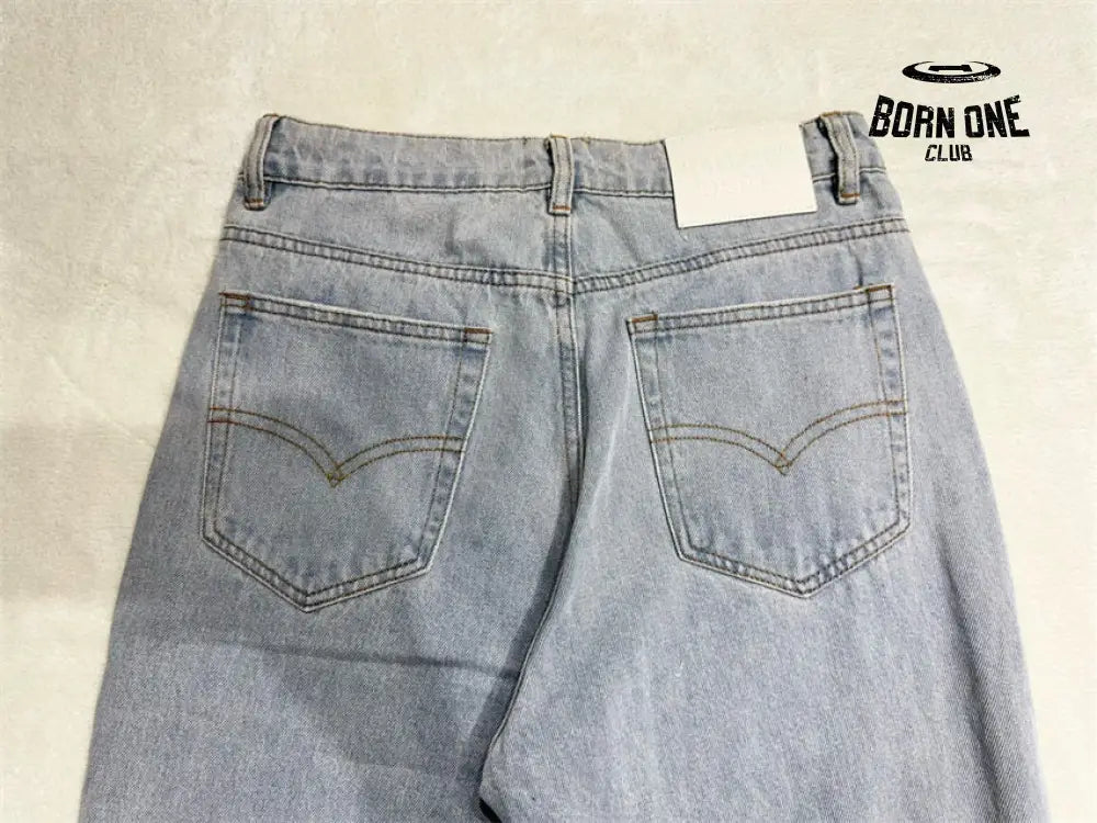 Gallery Dept Kenjima Distressed Wide-Leg Denim Pants Calça Jeans