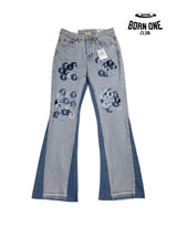 Gallery Dept Kenjima Distressed Wide-Leg Denim Pants Calça Jeans