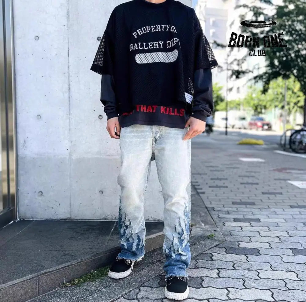 GALLERY DEPT LA BLVD FLARE Calça Jeans