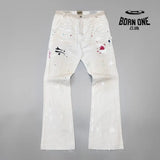 Gallery Dept. PAINTED CARPENTER FLARE Calça Jeans S
