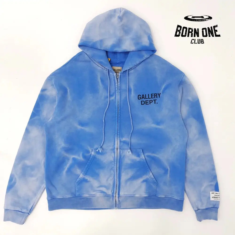 Gallery Dept SUN FADED LOGO ZIP HOODIE Moletom