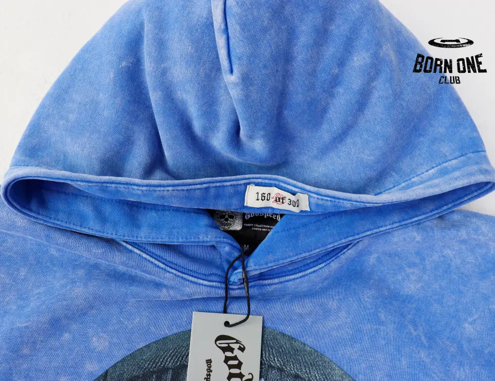 Godspeed Balaclava Szn Moletom #5535 Washed Blue