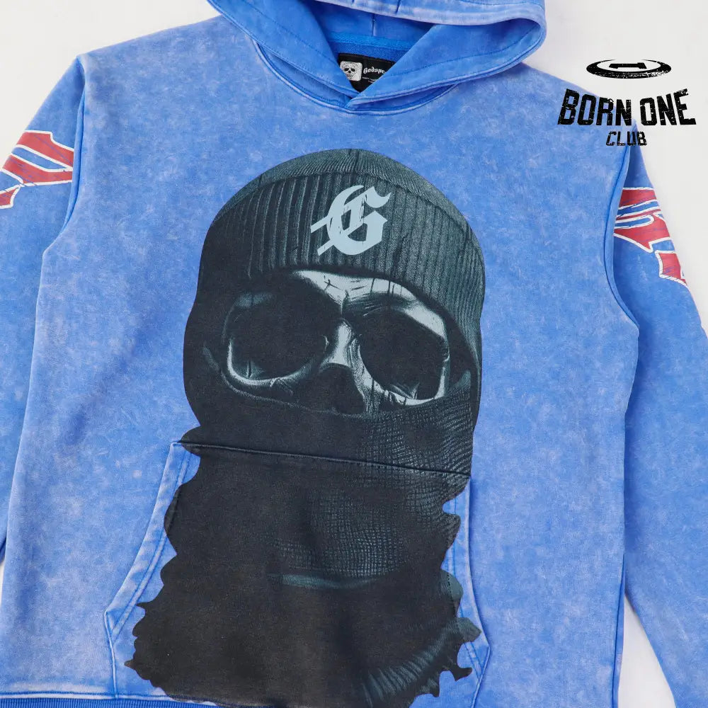 Godspeed Balaclava Szn Moletom #5535 Washed Blue