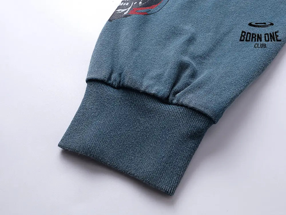 Godspeed Pit Stop L/S Thermal Camiseta #1101 Black/Blue Wash