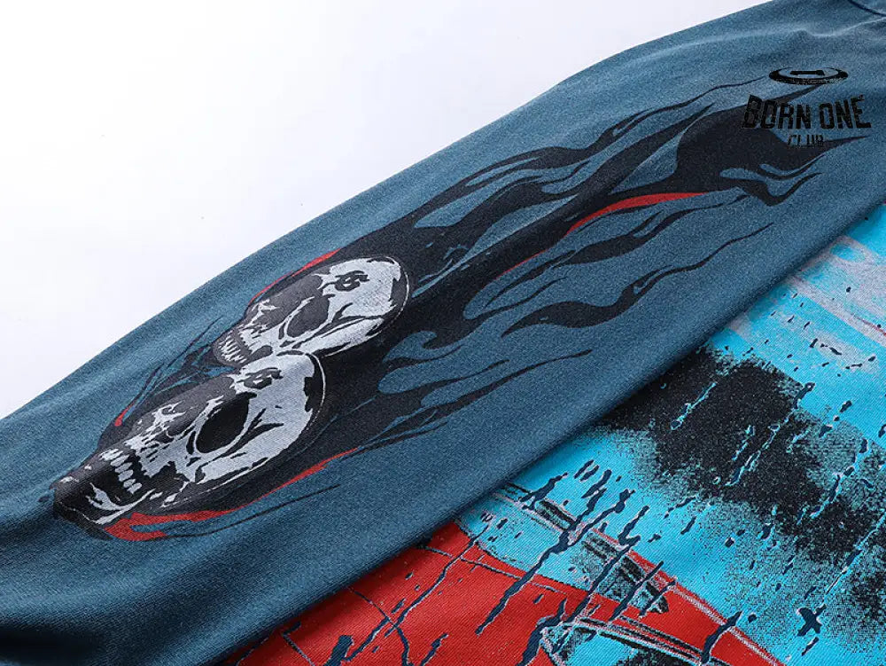 Godspeed Pit Stop L/S Thermal Camiseta #1101 Black/Blue Wash