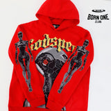 Godspeed Robot Print Moletom #5536 Washed Red