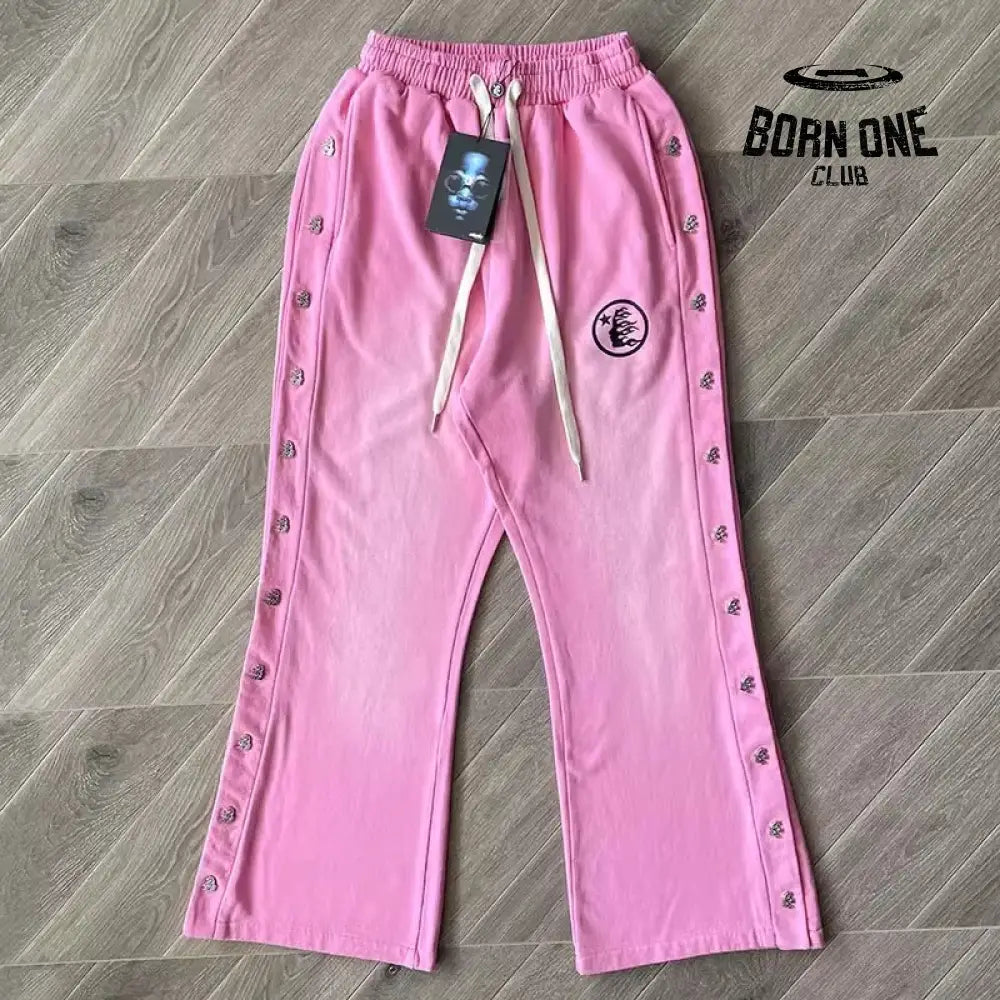 Hellstar Calça Moletom ROSA / XL