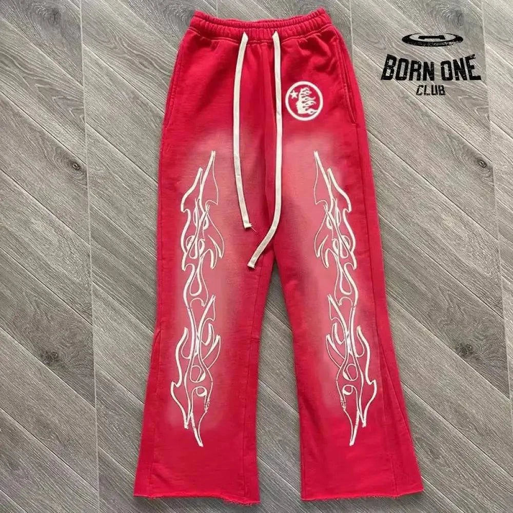 Hellstar Calça Moletom Vermelho / M